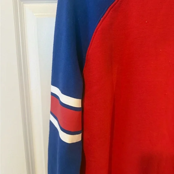 Buffalo Bills Red and Blue embrodiered sweatshirt size small (youth size 18) - Picture 6 of 7
